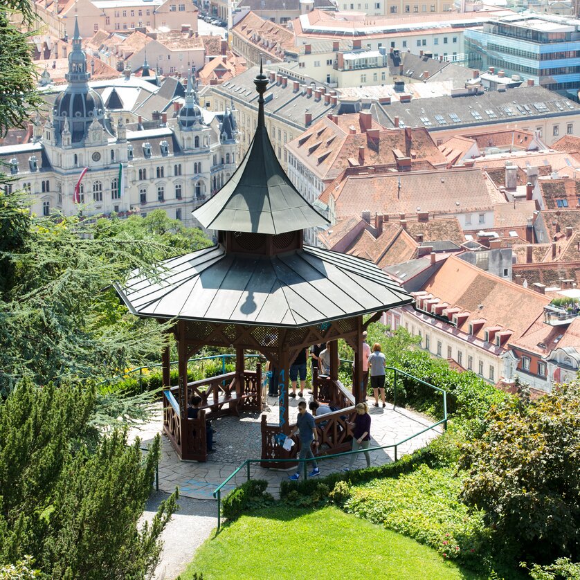 Schlossberg - Chinesischer Pavillon | © Graz Tourismus - Harry Schiffer