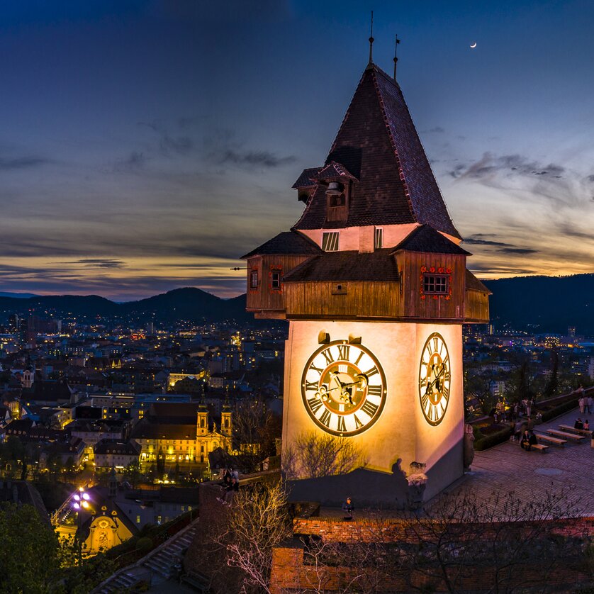 Schlossberg Uhrturm | © Graz Tourismus - eibl